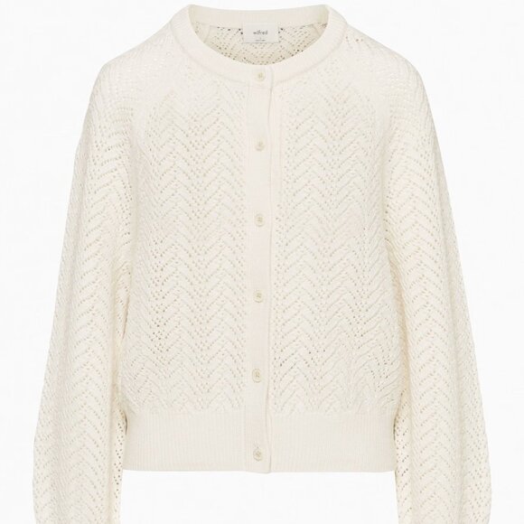 Aritzia Wilfred Merino Wool London Cardigan in Light Birch - Picture 13 of 13
